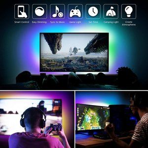 RGB TV LED Backlight Strip USB Powered 24in-60in